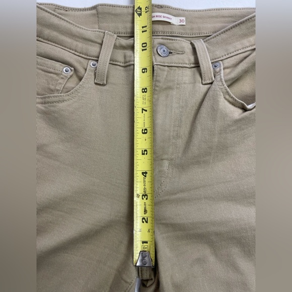 Levi’s 721 High Rise Skinny Jeans – Beige (Safari) – Size 30 - Picture 9 of 14